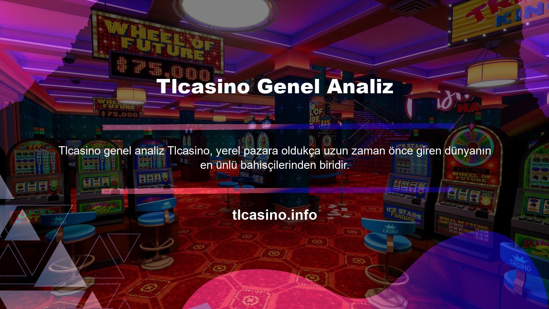 Tlcasino, Türkiye pazarında en çok ziyaret edilen şirketlerden biridir ve yüksek reytingleri, geniş oyun yelpazesi ve promosyonları nedeniyle üyelerinden olumlu eleştiriler almaktadır