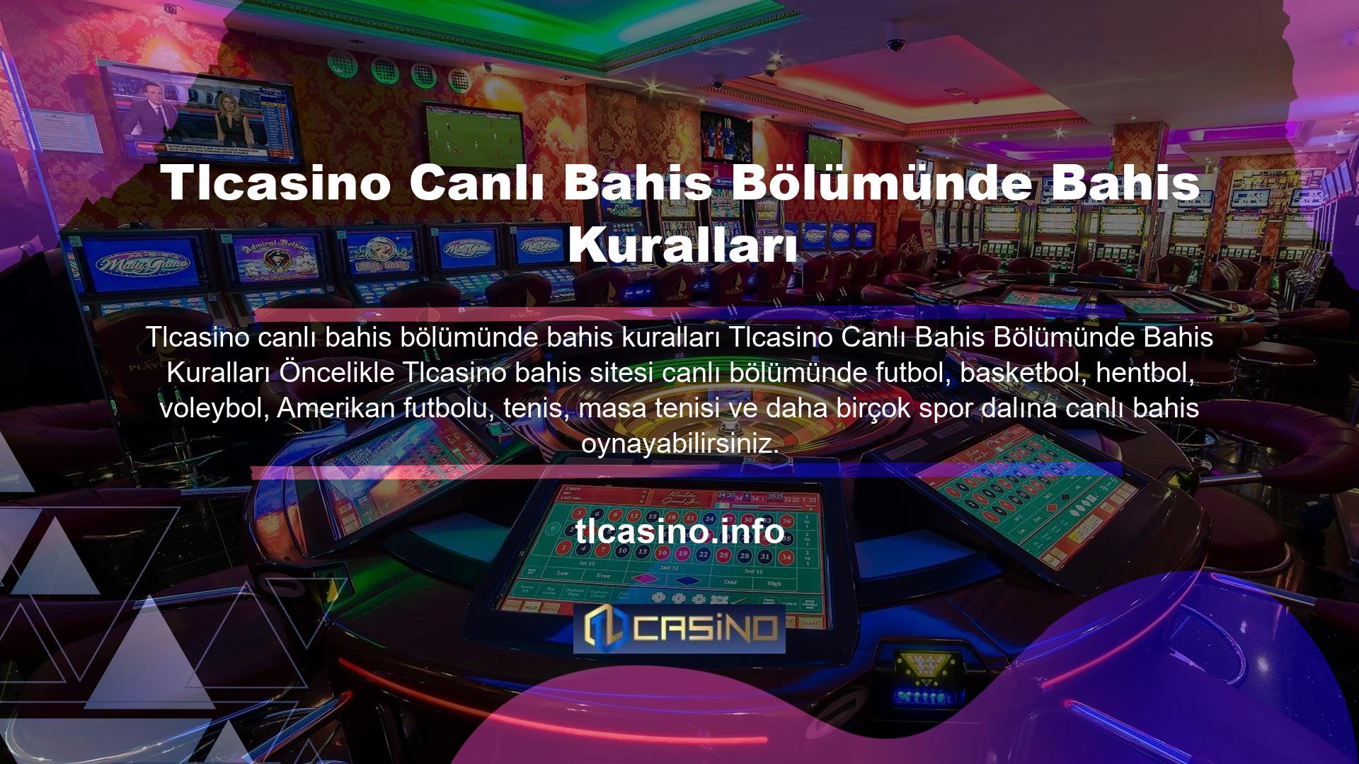 Tlcasino web sitesi Türkiye'deki en geniş canlı ve bahisçi ağına sahiptir ve müşterilerine en iyi oranları garanti eder