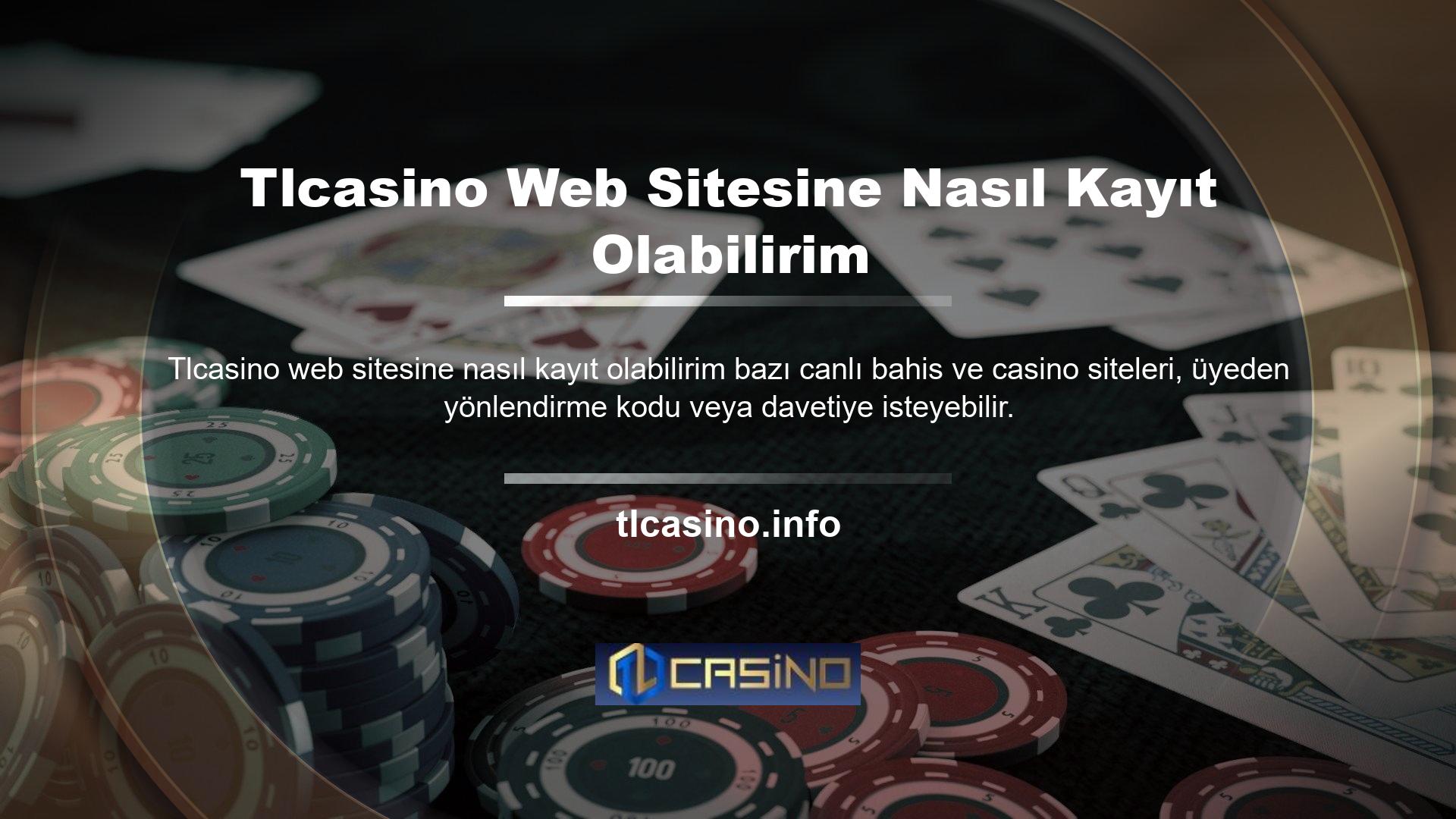 Ancak Tlcasino Canlı Bahis ve Casino web sitesine kayıt olduğunuzda bu durum geçerli değildir