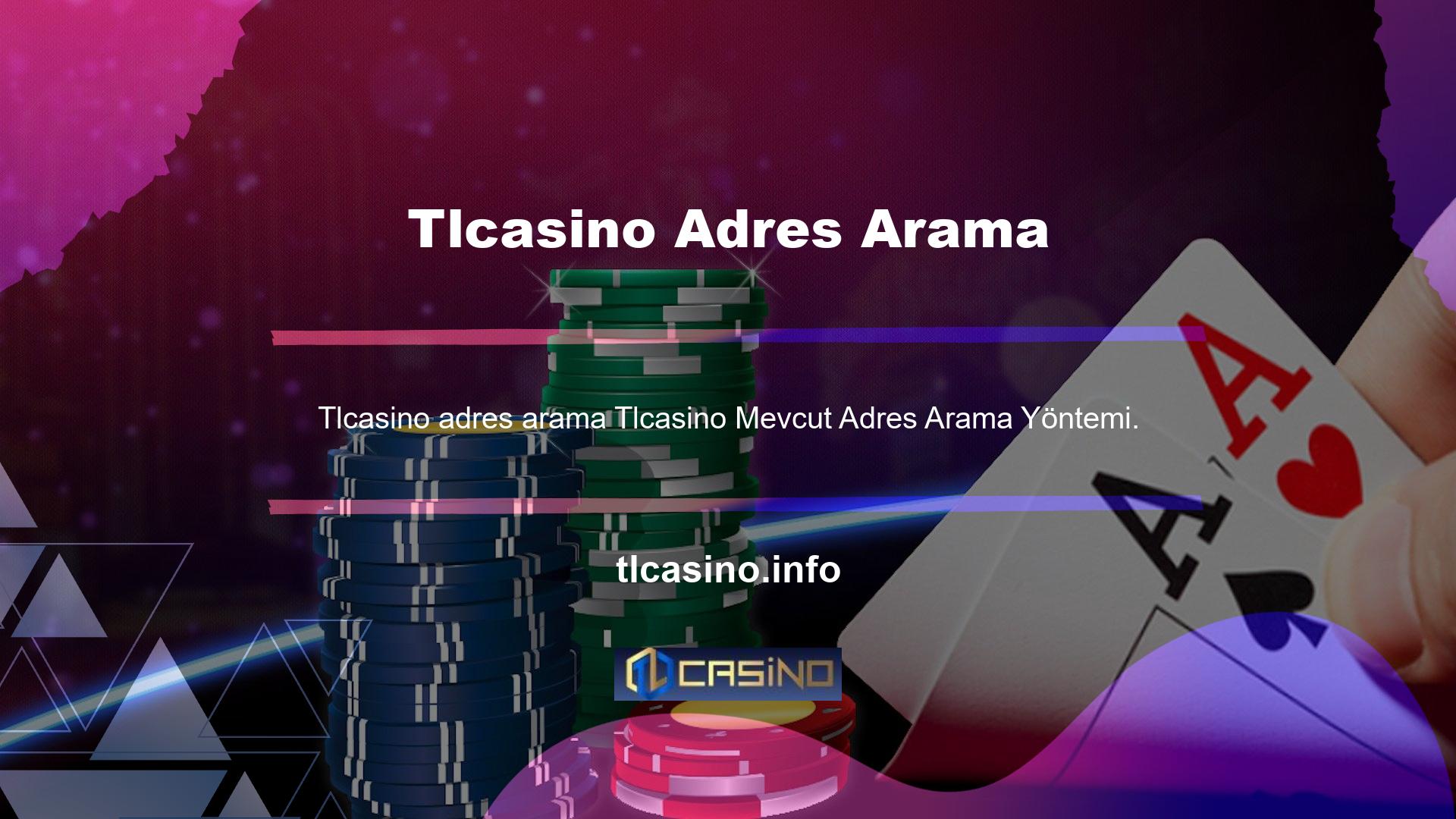 Tlcasino Mevcut Adres Arama Teknolojisi araştırma konularından biridir